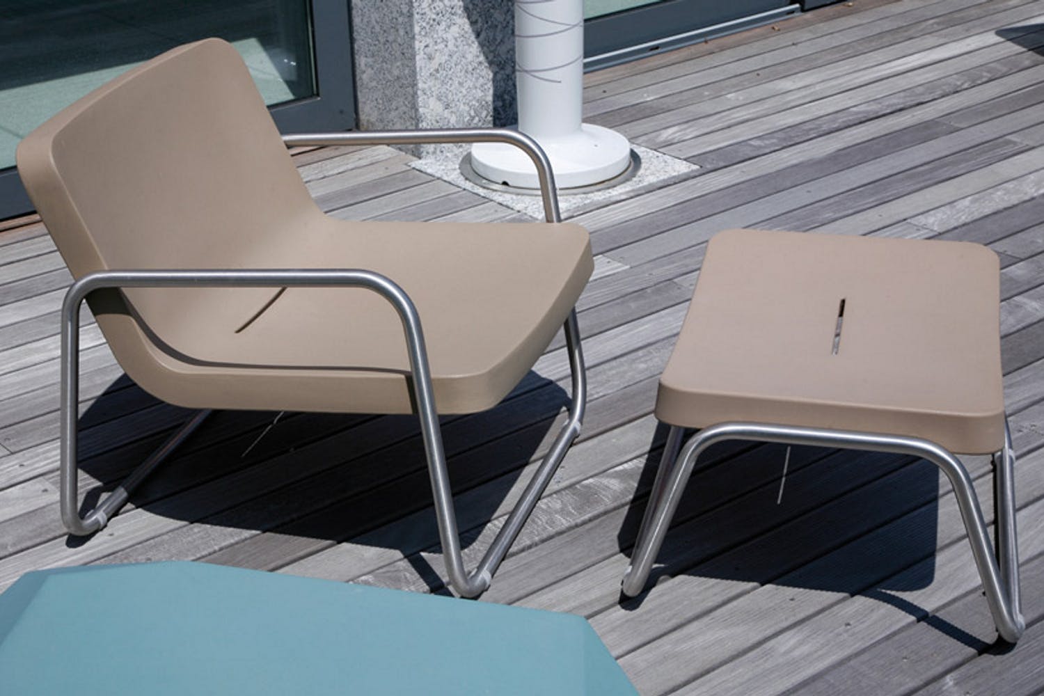 Time Out Outdoor Table by Serralunga Furniture Tables